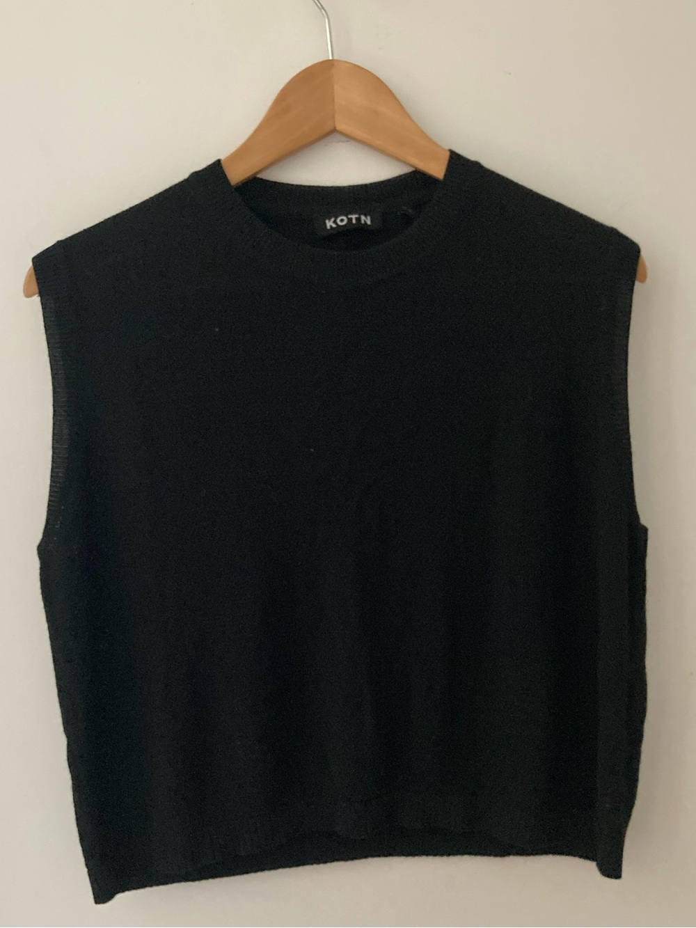 KOTN black mesh muscle tee